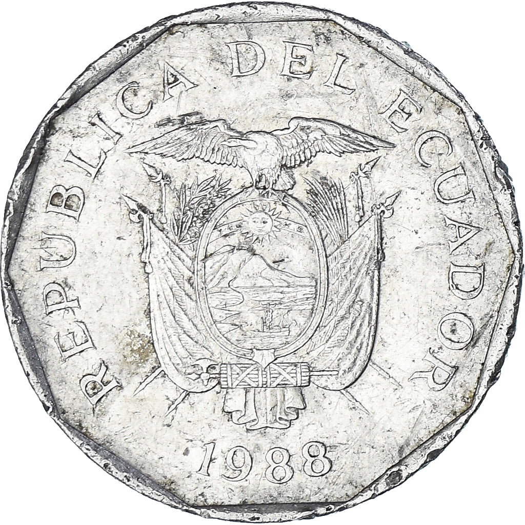Équateur, 10 Sucres, Diez, 1988