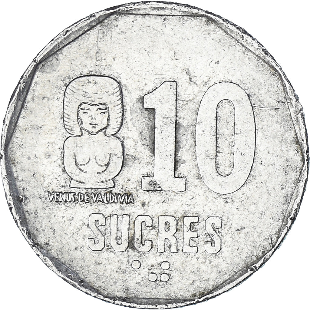 Équateur, 10 Sucres, Diez, 1988
