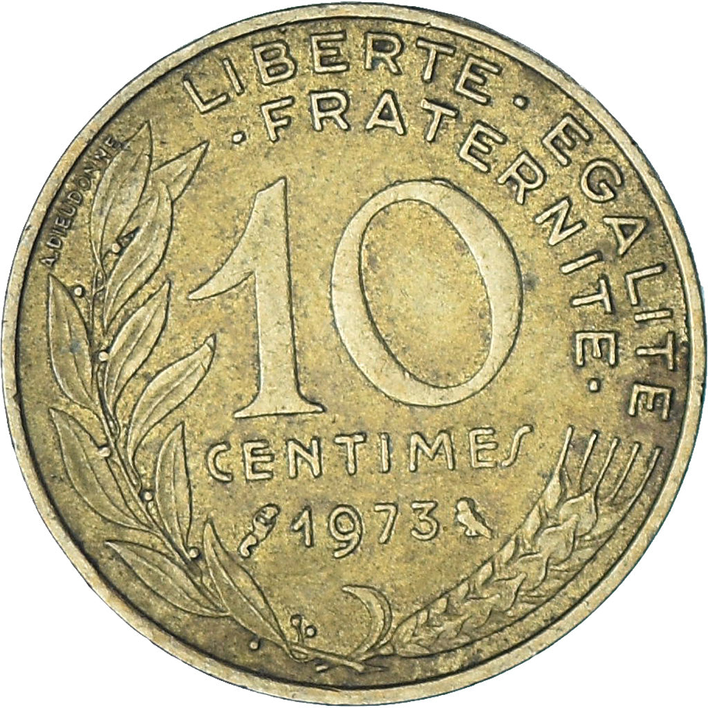 França, 10 Centimes, 1973