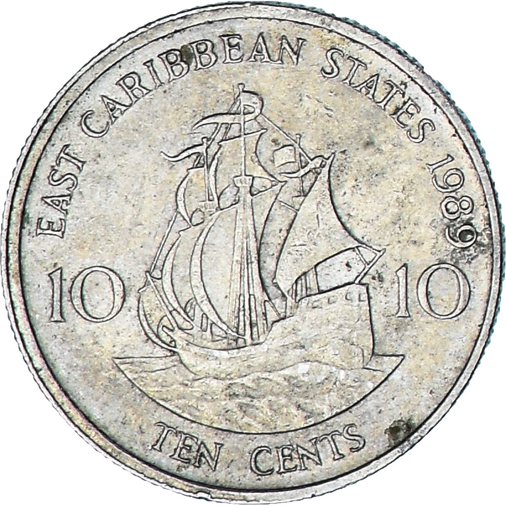 East Caribbean States, 10 Cents, 1989