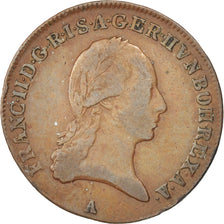 Austria, Franz II (I), 3 Kreuzer, 1800, Vienne, BB, Rame, KM:2115.2