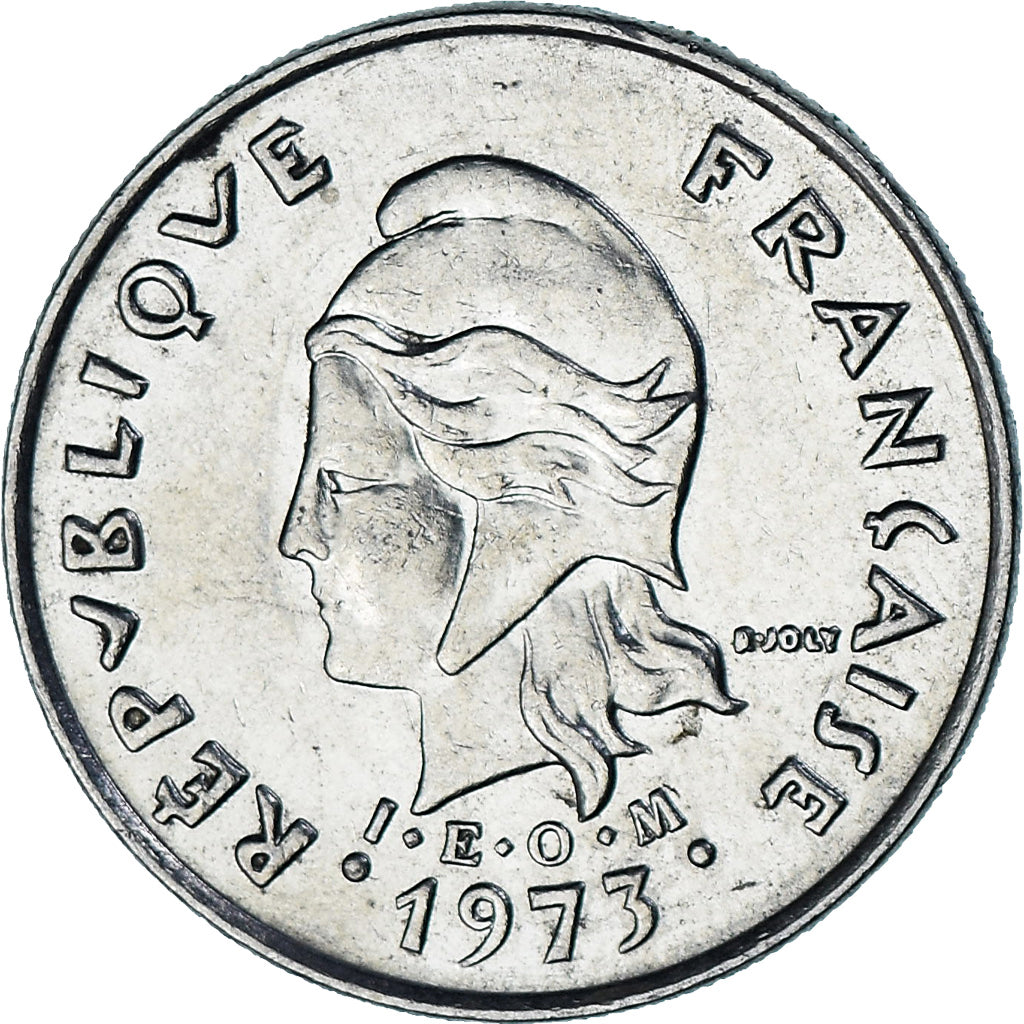 Neukaledonien, 10 Francs, 1973