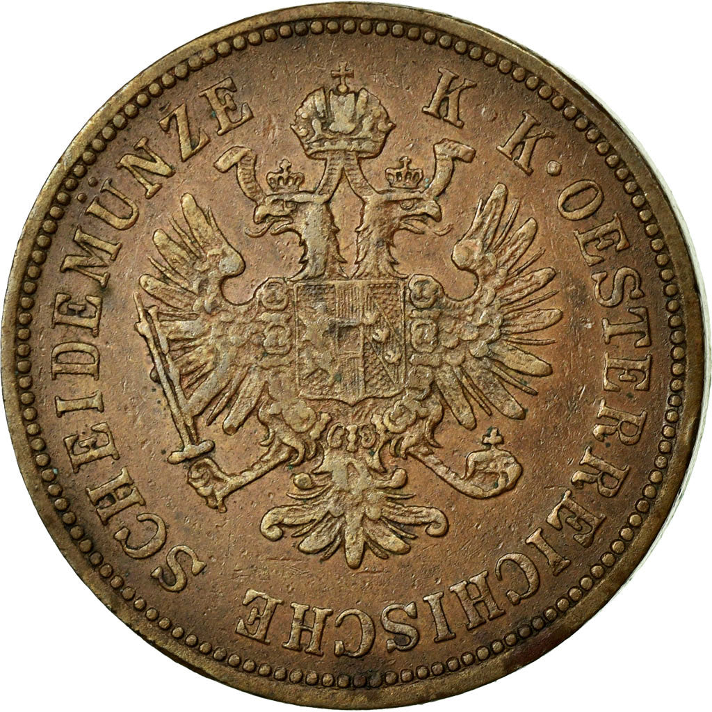 Münze, Österreich, Franz Joseph I, 4 Kreuzer, 1860, Kremnitz, SS+, Kupfer