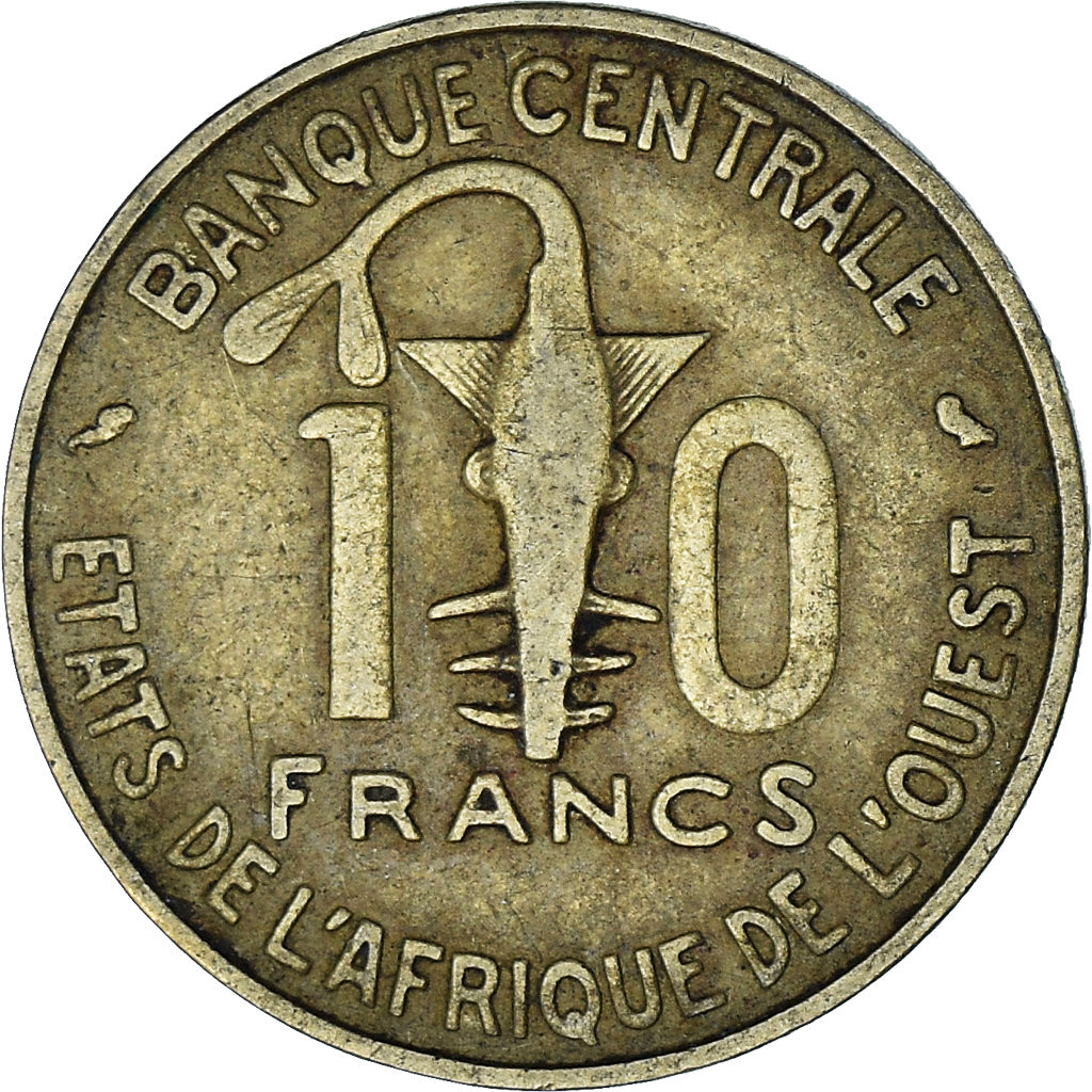 Estados da África Ocidental, 10 Francs, 1971