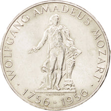 AUSTRIA, 25 Schilling, 1956, KM #2881, AU(55-58), Silver, 30.2, 13.00