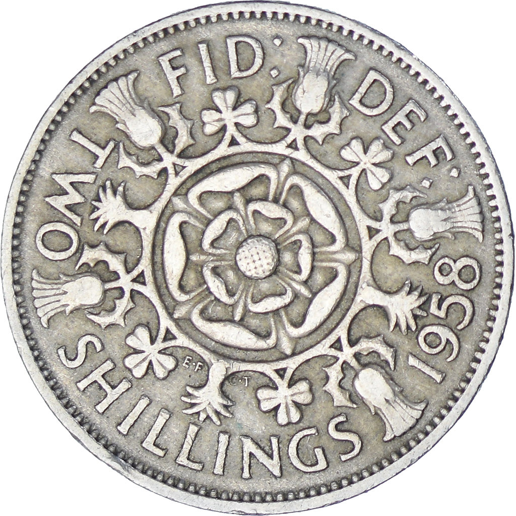 Great Britain, 2 Shillings, 1958