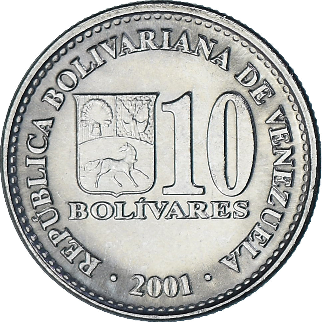 Venezuela, 10 Bolívares, 2001