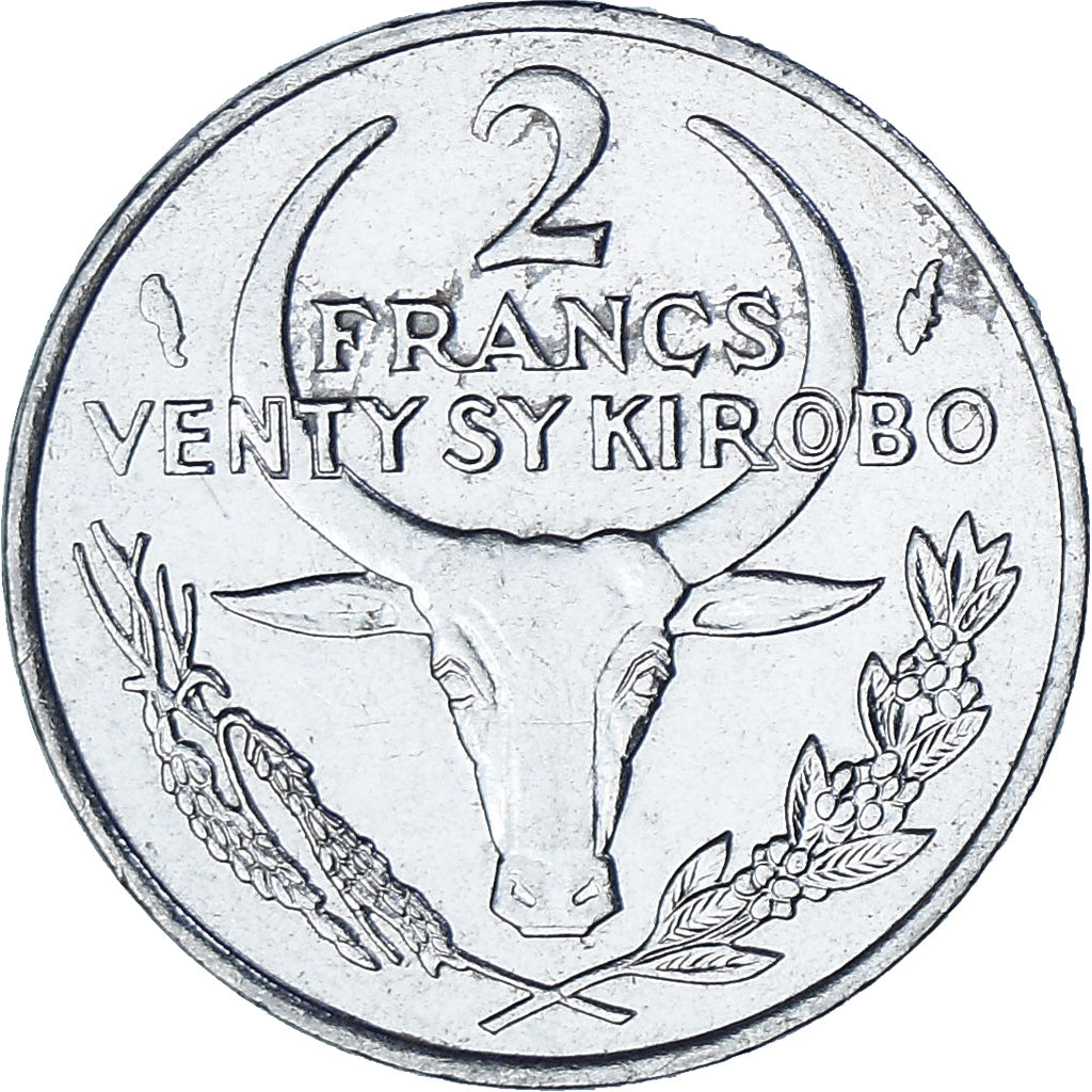 Madagascar, 2 Francs, 1983