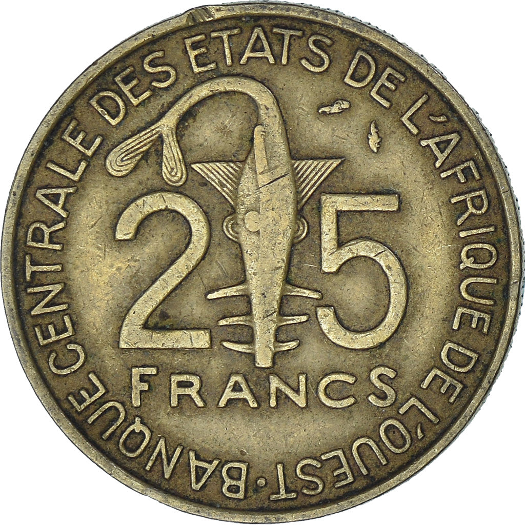 Kraje Afryki Zachodniej, 25 Francs, 1984