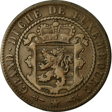 Coin, Luxembourg, William III, 10 Centimes, 1870, Utrecht, EF(40-45), Bronze