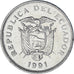 Ecuador, 20 Sucres, 1991