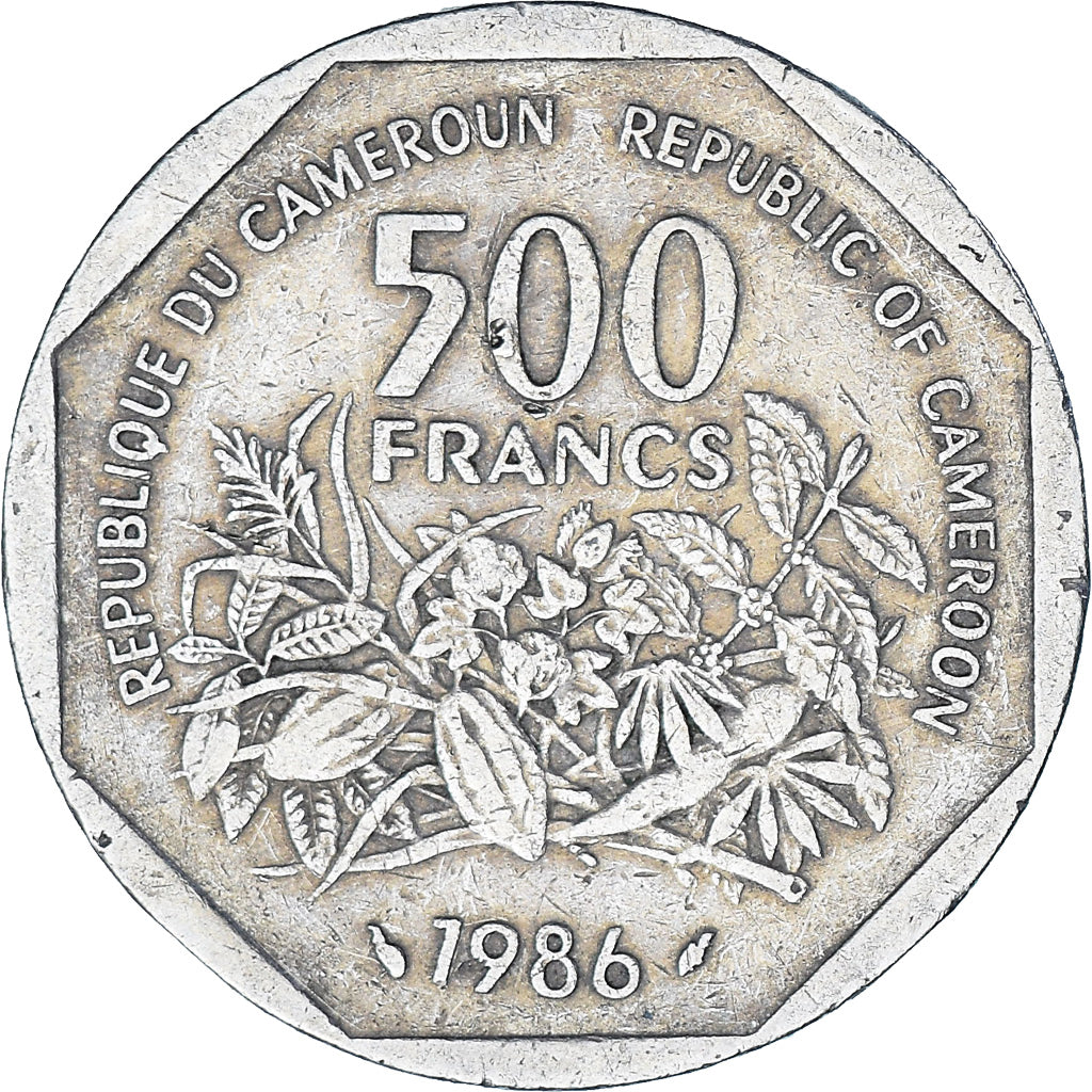 Kamerun, 500 Francs, 1986