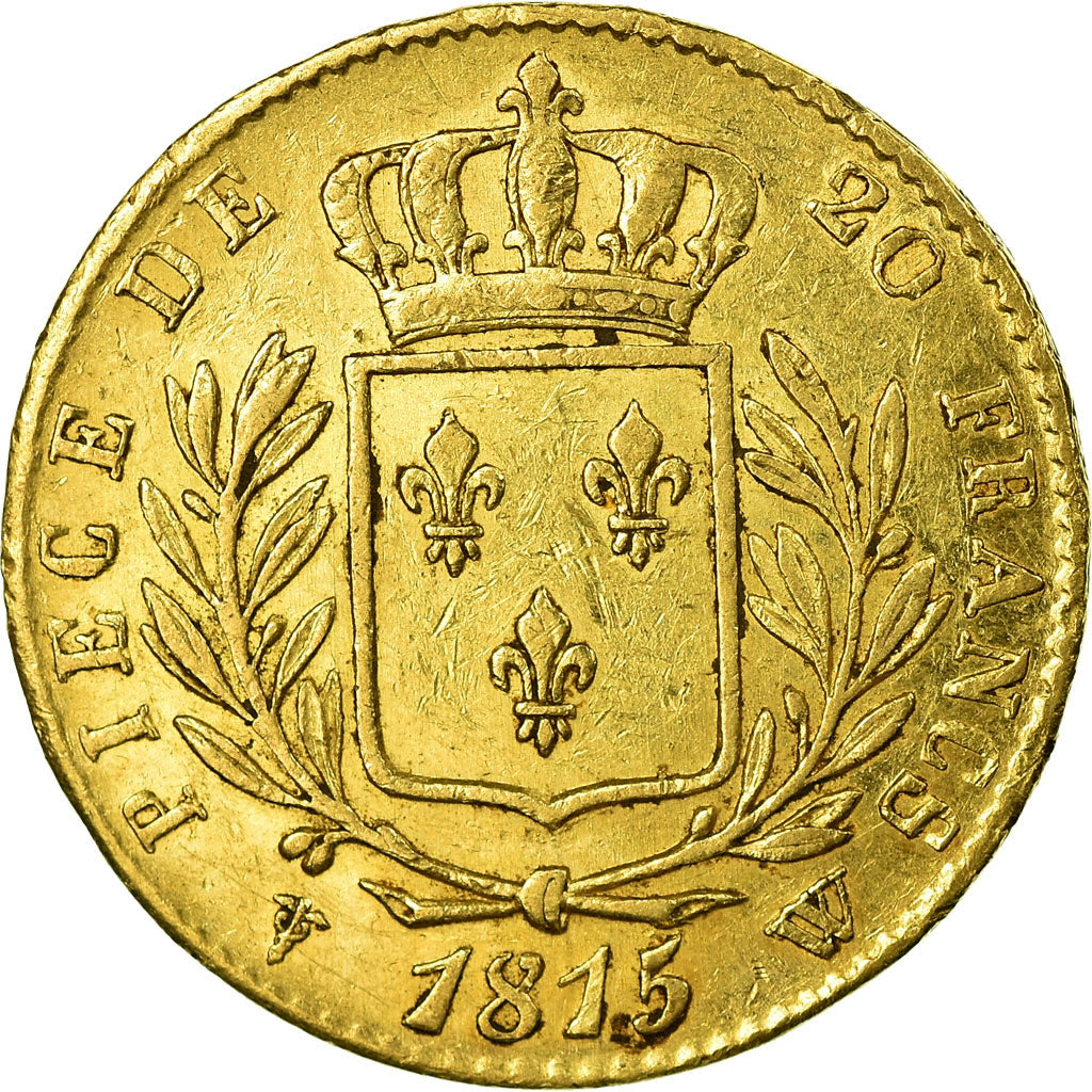 Münze, Frankreich, Louis XVIII, Louis XVIII, 20 Francs, 1815, Lille, SS, Gold