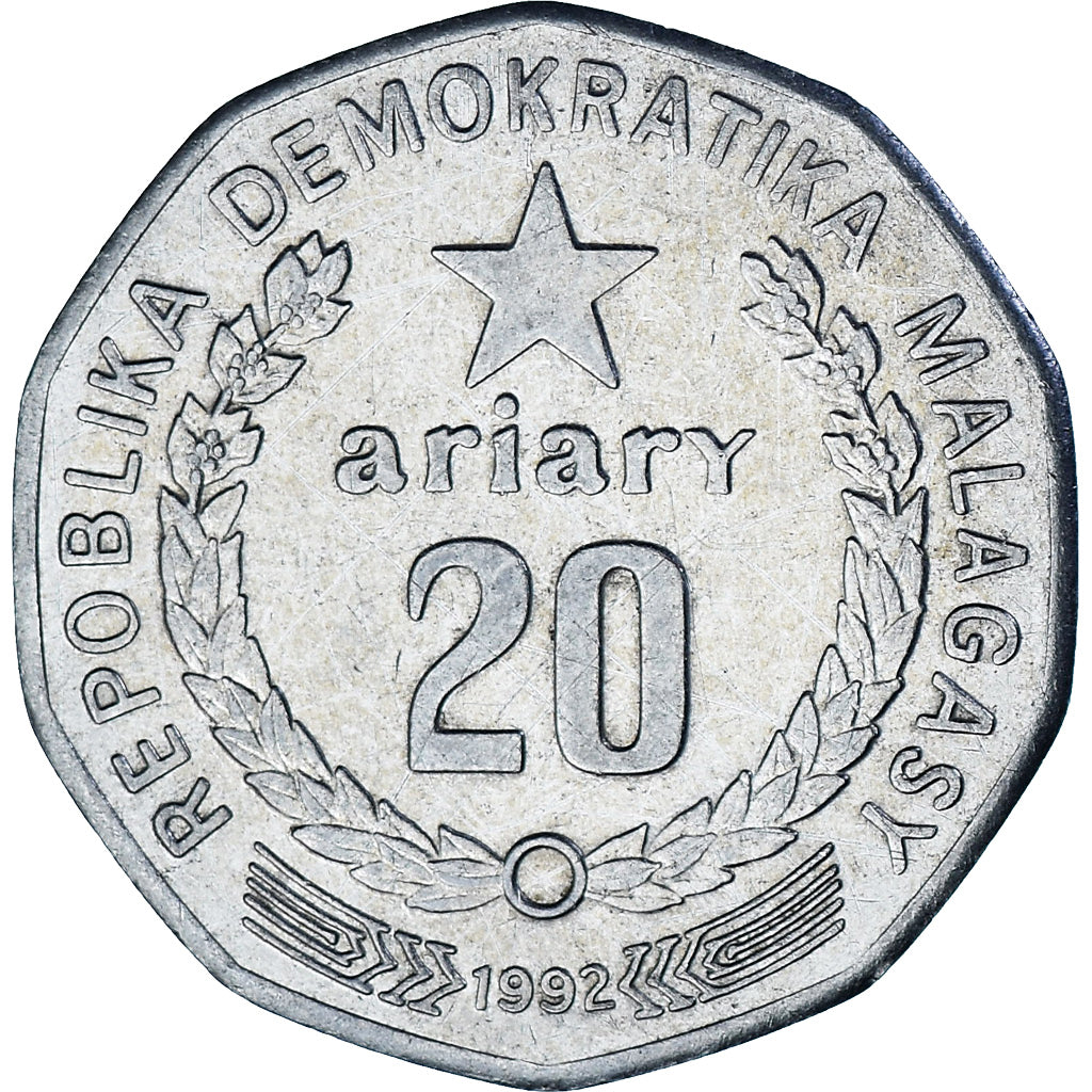 Madagascar, 20 Ariary, 1992