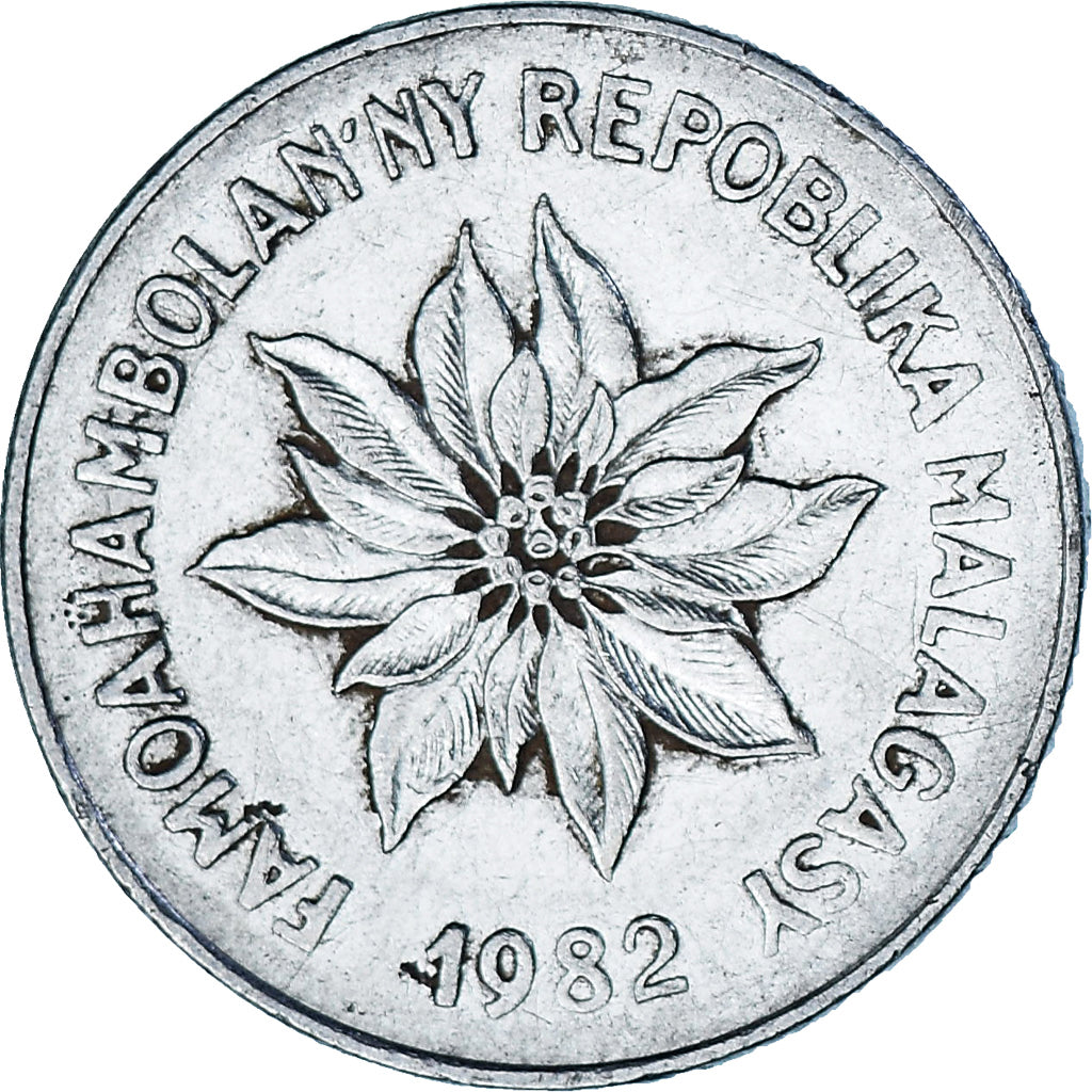 Madagascar, 5 Francs, Ariary, 1982
