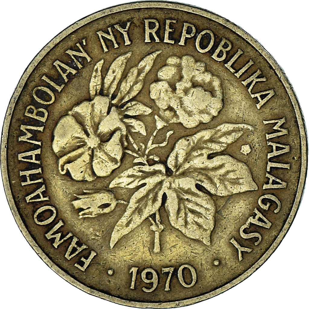 Madagascar, 20 Francs, 4 Ariary, 1970