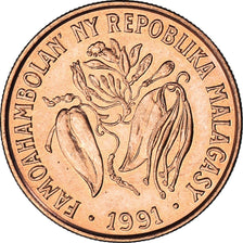 Madagáscar, 10 Francs, 2 Ariary, 1991