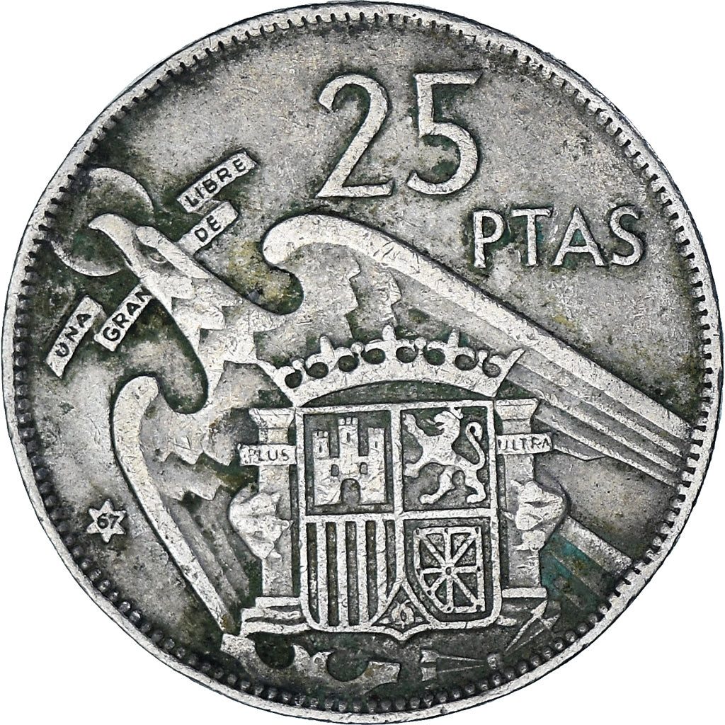 Espagne, 25 Pesetas, 1967