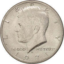 Coin, United States, Kennedy Half Dollar, Half Dollar, 1971, U.S. Mint, Denver