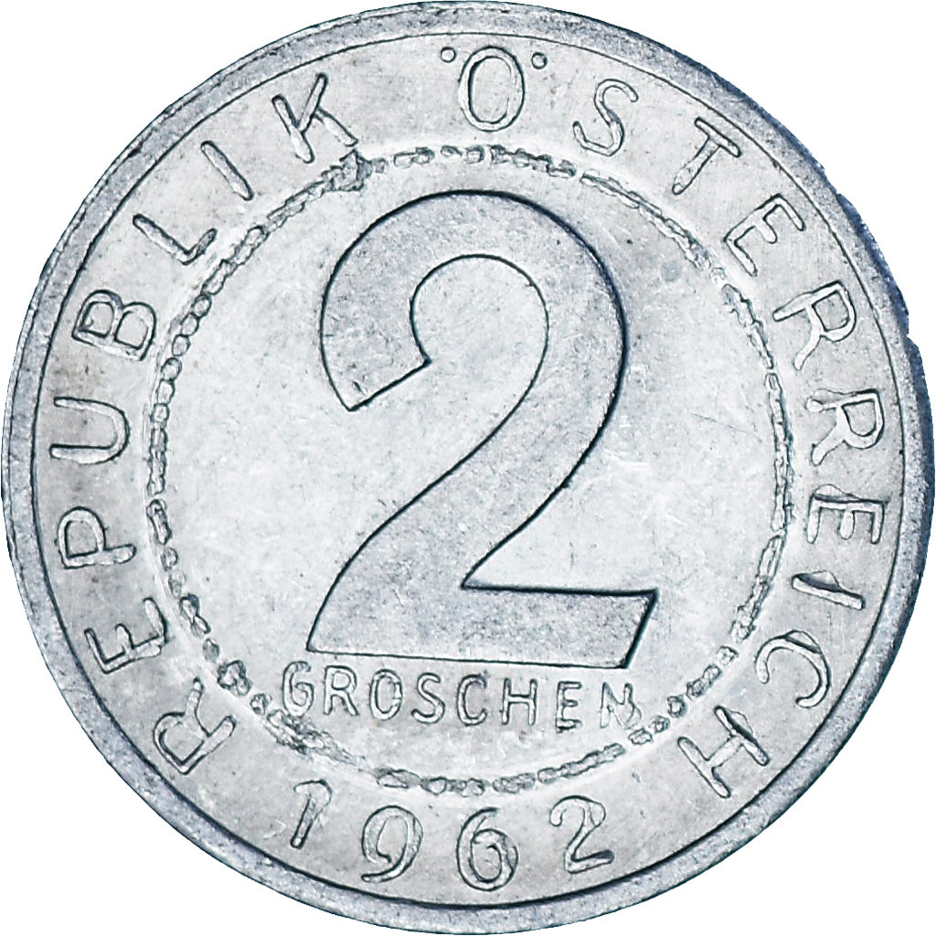 Austria, 2 Groschen, 1962