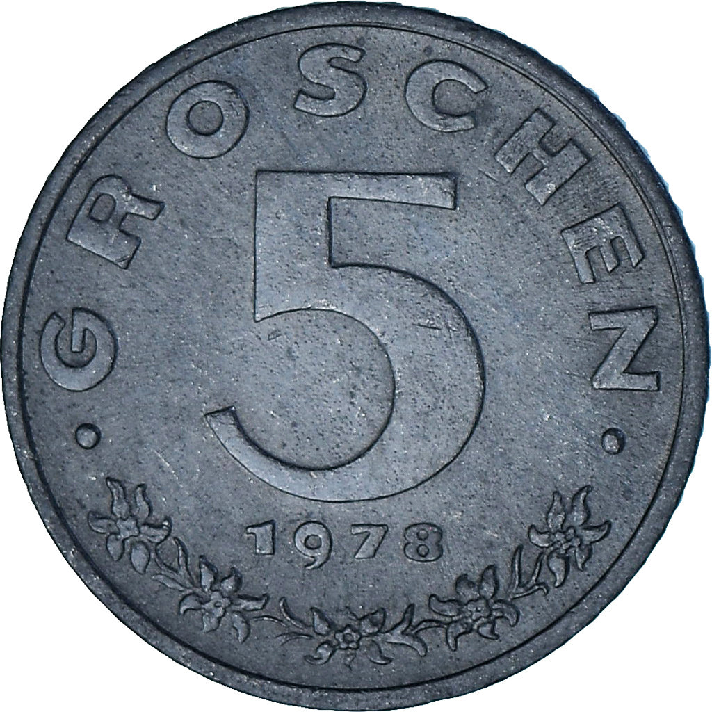 Autriche, 5 Groschen, 1978
