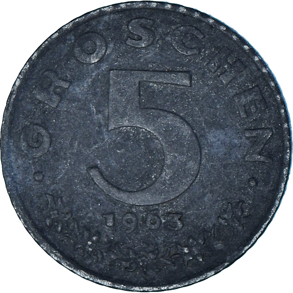 Austria, 5 Groschen, 1963