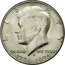 Coin, United States, Kennedy Half Dollar, Half Dollar, 1976, U.S. Mint, Denver
