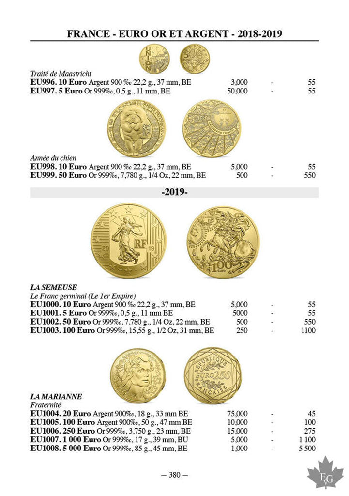 Livre - Gadoury Monnaies Françaises, 2019, Safe:1840/19