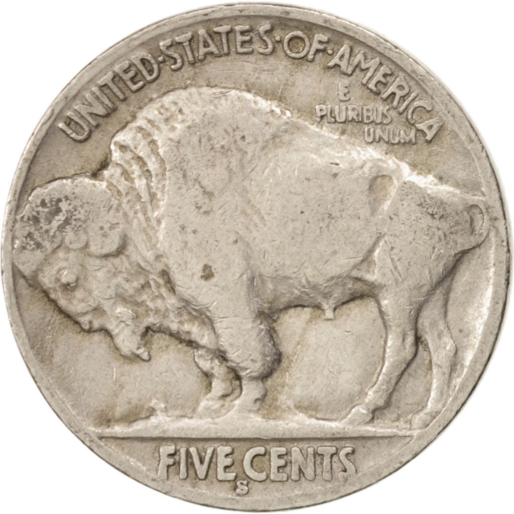 UNITED STATES, Buffalo Nickel, 5 Cents, 1936, U.S. Mint, KM #134, EF(40-45),...
