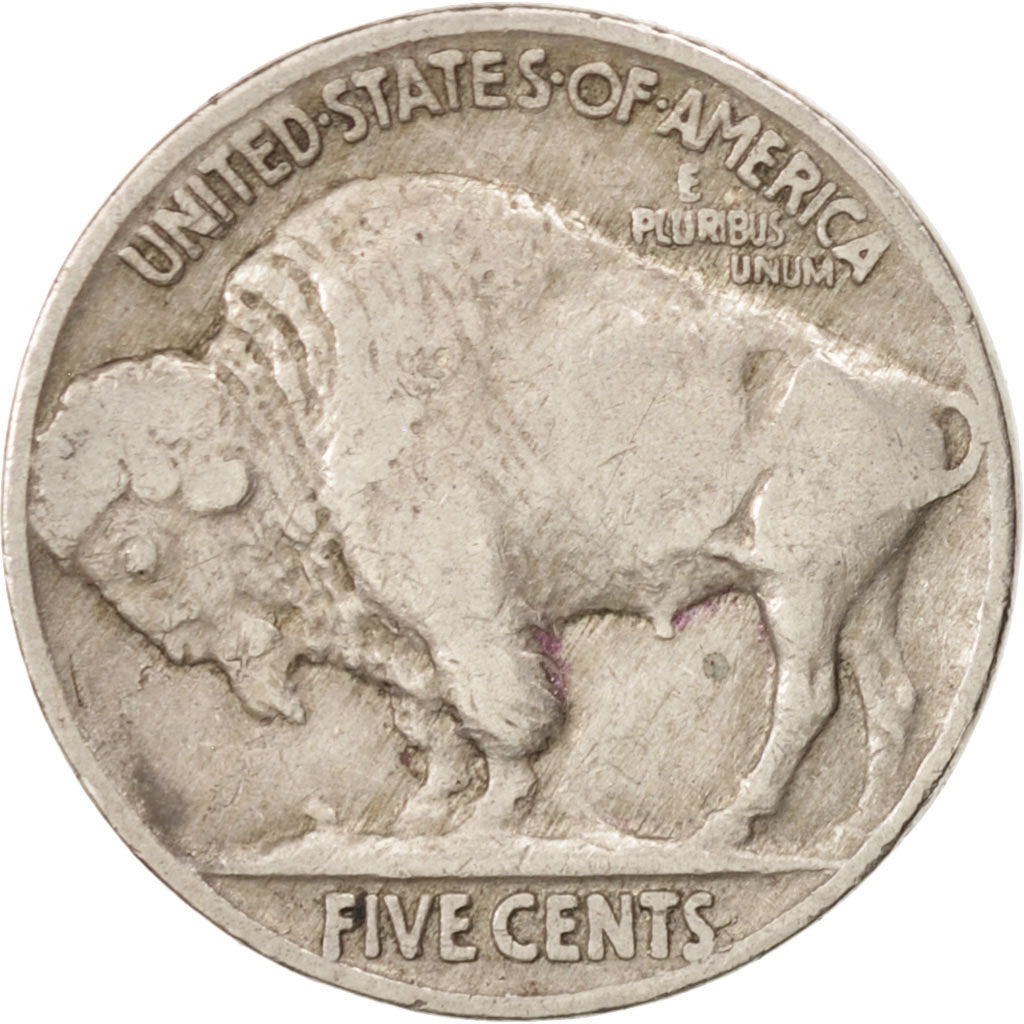 UNITED STATES, Buffalo Nickel, 5 Cents, 1935, U.S. Mint, KM #134, EF(40-45),...