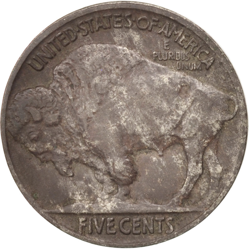 UNITED STATES, Buffalo Nickel, 5 Cents, 1916, U.S. Mint, KM #134, EF(40-45),...