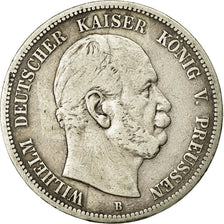 Coin, German States, PRUSSIA, Wilhelm I, 5 Mark, 1875, Wroc?aw, VF(30-35)