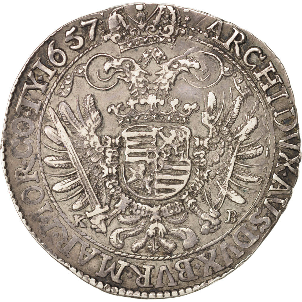 Coin, Hungary, Thaler, 1657, Kremnitz, EF(40-45), Silver, KM:107