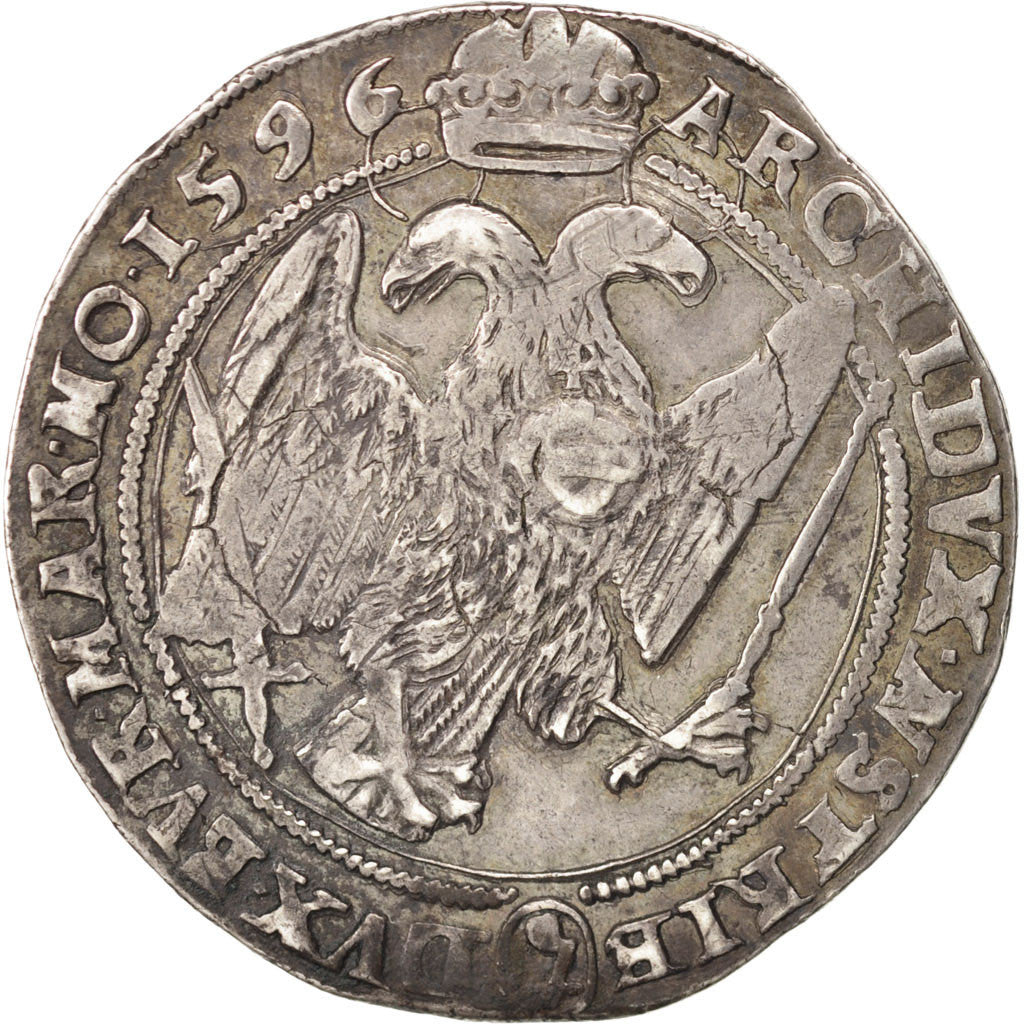 Autriche, Bohême, Rudolf II, Thaler 1596 frappé à Kuttenberg, Davenport 8079