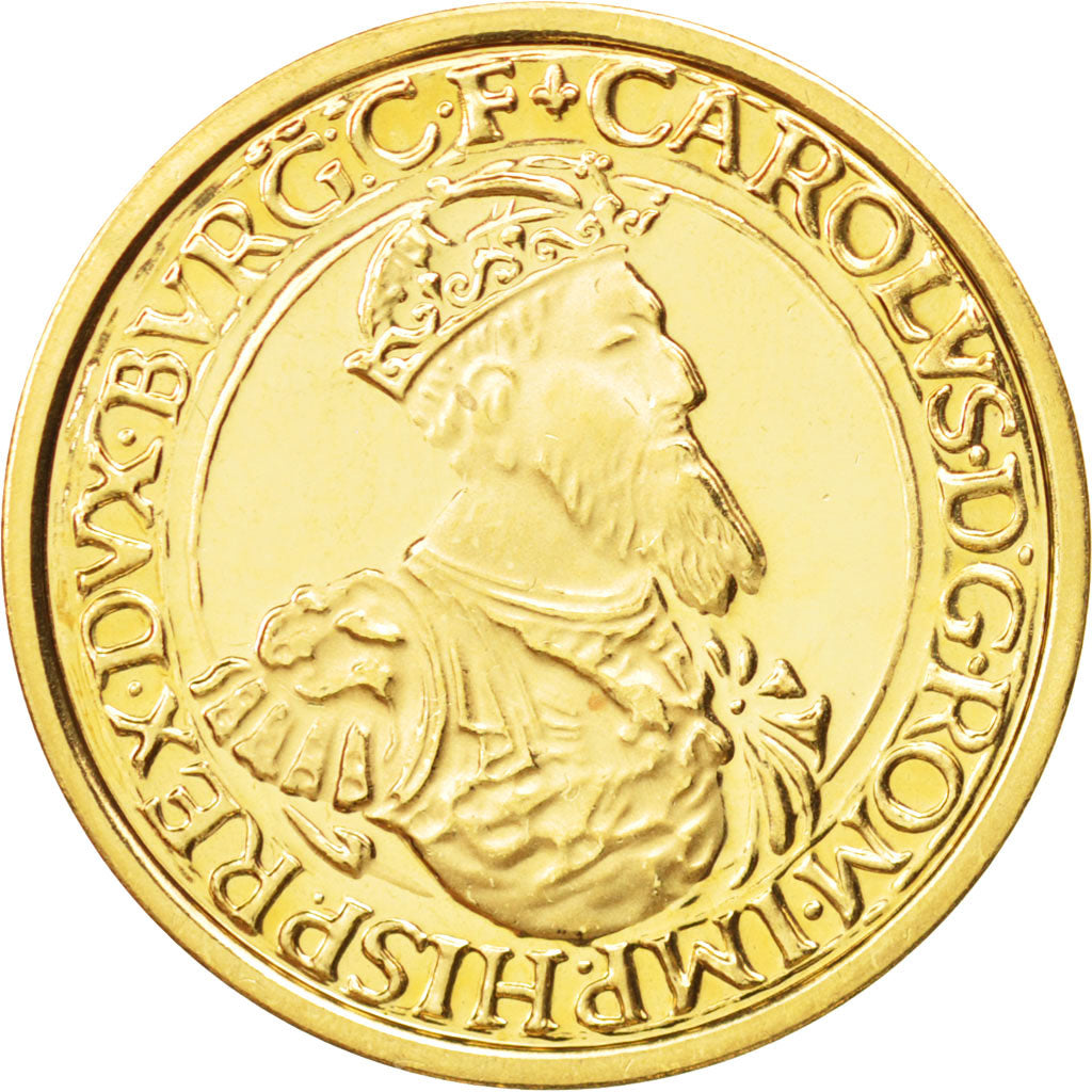 BELGIUM, 50 ECU, 1987, KM #167, MS(63), Gold, 23, 17.33