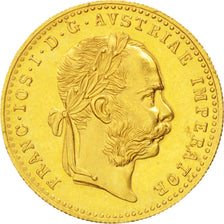 AUSTRIA, Ducat, 1915, RESTRIKE, KM #2267, MS(63), Gold, 3.51