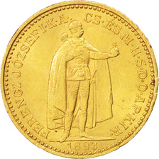 Coin, Hungary, Franz Joseph I, 20 Korona, 1893, Kormoczbanya, AU(55-58), Gold