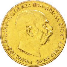 Austria, Franz Joseph I, 100 Corona, 1915, MB+, Oro, KM:2819