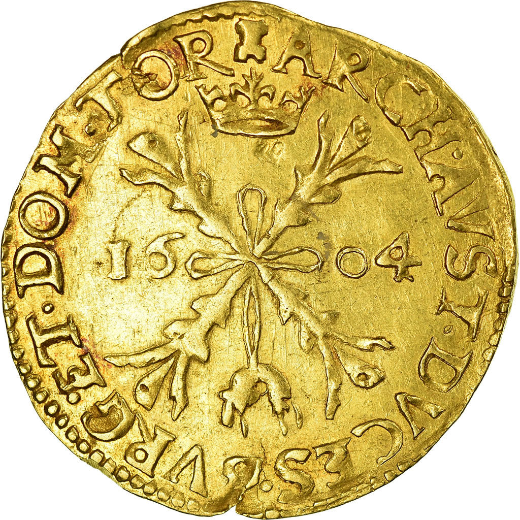 Coin, Spanish Netherlands, TOURNAI, 2 Albertin, Corona, 1604, Tournai
