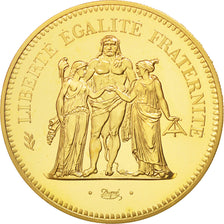 Vème République, 50 Francs Hercule Piéfort Or 1979, KM P651