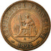 Coin, French Indochina, Cent, 1892, EF(40-45), Bronze, KM:1, Lecompte:43