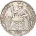 FRENCH INDO-CHINA, 50 Cents, 1936, Paris, KM #4a.2, AU(55-58), Silver, Lecompte.