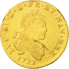 Coin, France, Louis XV, Louis d'or aux 2 L, Louis d'Or, 1722, Lille, AU(55-58)
