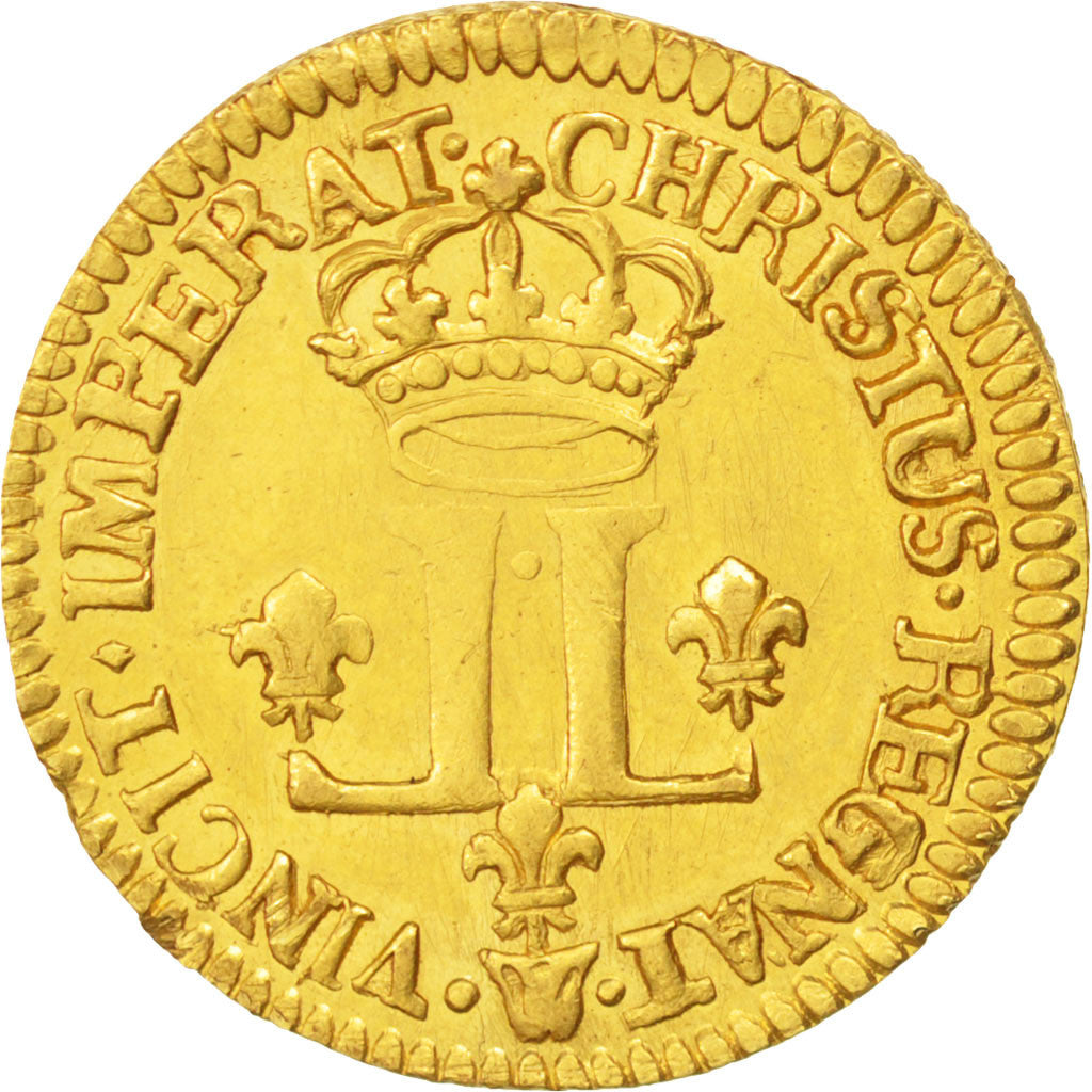 Coin, France, Louis XV, Louis d'or aux 2 L, Louis d'Or, 1722, Lille, AU(55-58)