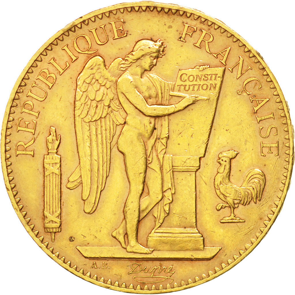 Francia, 100 Francs, 1907, Paris, BB+, Oro, KM:858, Gadoury:1137a