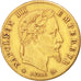 FRANCE, Napoléon III, 5 Francs, 1862, Paris, KM #803.1, AU(50-53), Gold, Gadoury