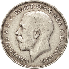 GREAT BRITAIN, Florin, Two Shillings, 1919, KM #817, EF(40-45), Silver, 28.3,...