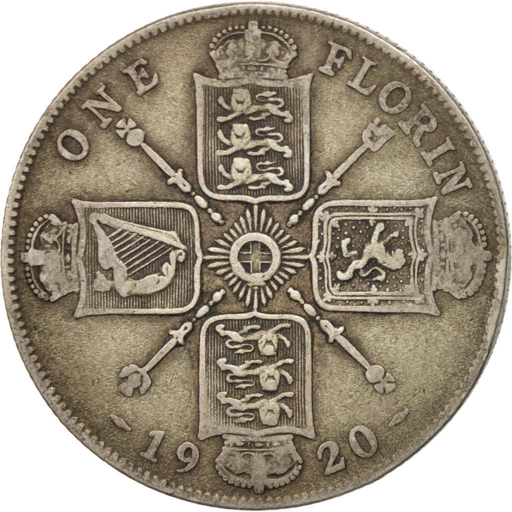 Grande Bretagne, Georges V, Florin 1920, KM 817a