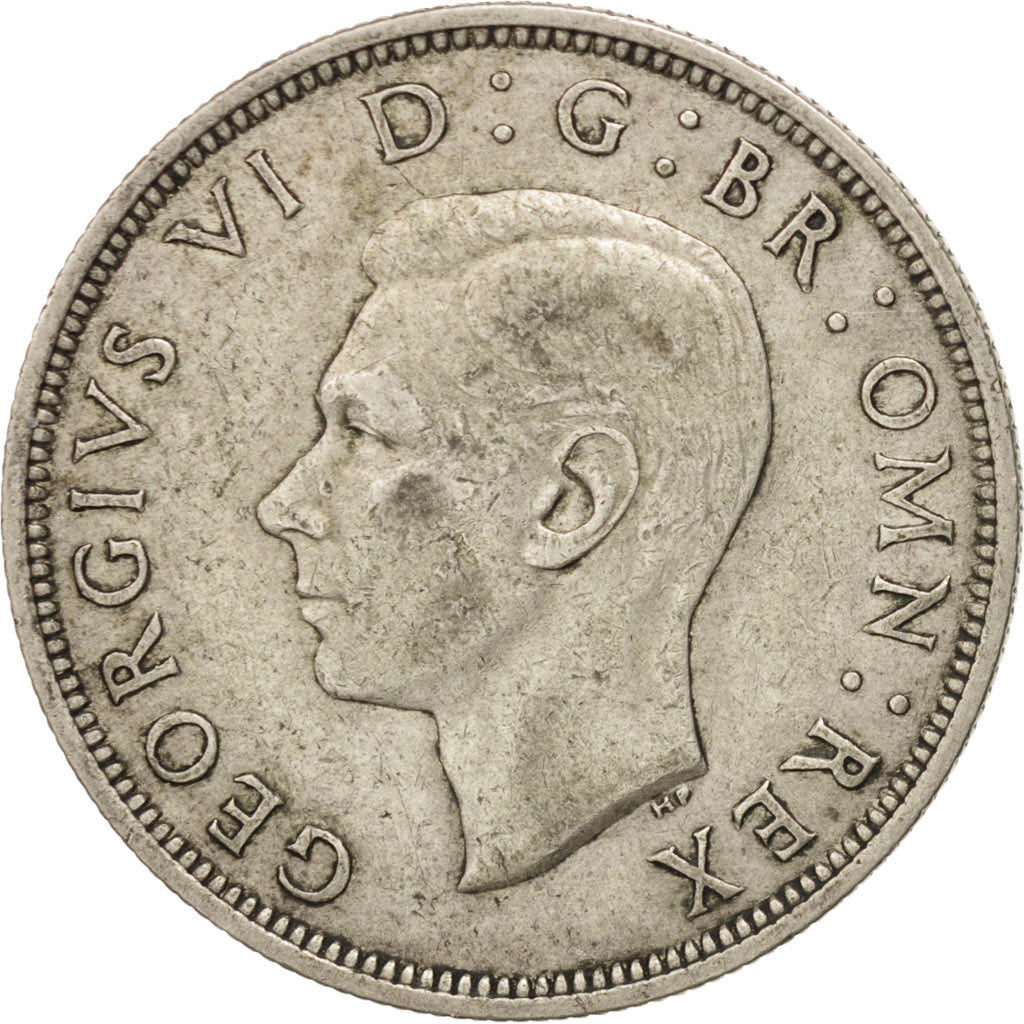GREAT BRITAIN, 1/2 Crown, 1938, KM #856, EF(40-45), Silver, 32.3, 14.02