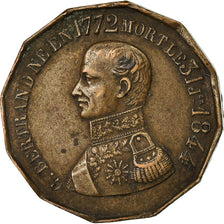 France, Medal, Napoléon Ier, Décès du Général Comte Bertrand, 1844